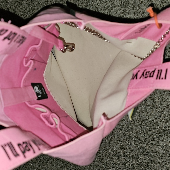 Loop Htf Andy Warhol Pink Guns Graphic Art Tote Bag - Picture 7 of 11